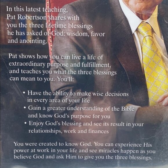 The Three Blessings DVD by Pat Robertson Christian Broadcasting Network Sealed - Picture 7 of 7